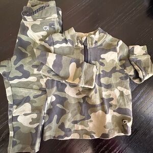 Baby GAP | 12M - 18M | Camo Quarter-Zip + Jogger Set